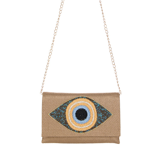 Guardian Angel Evil Eye Clutch & Crossbody Bag