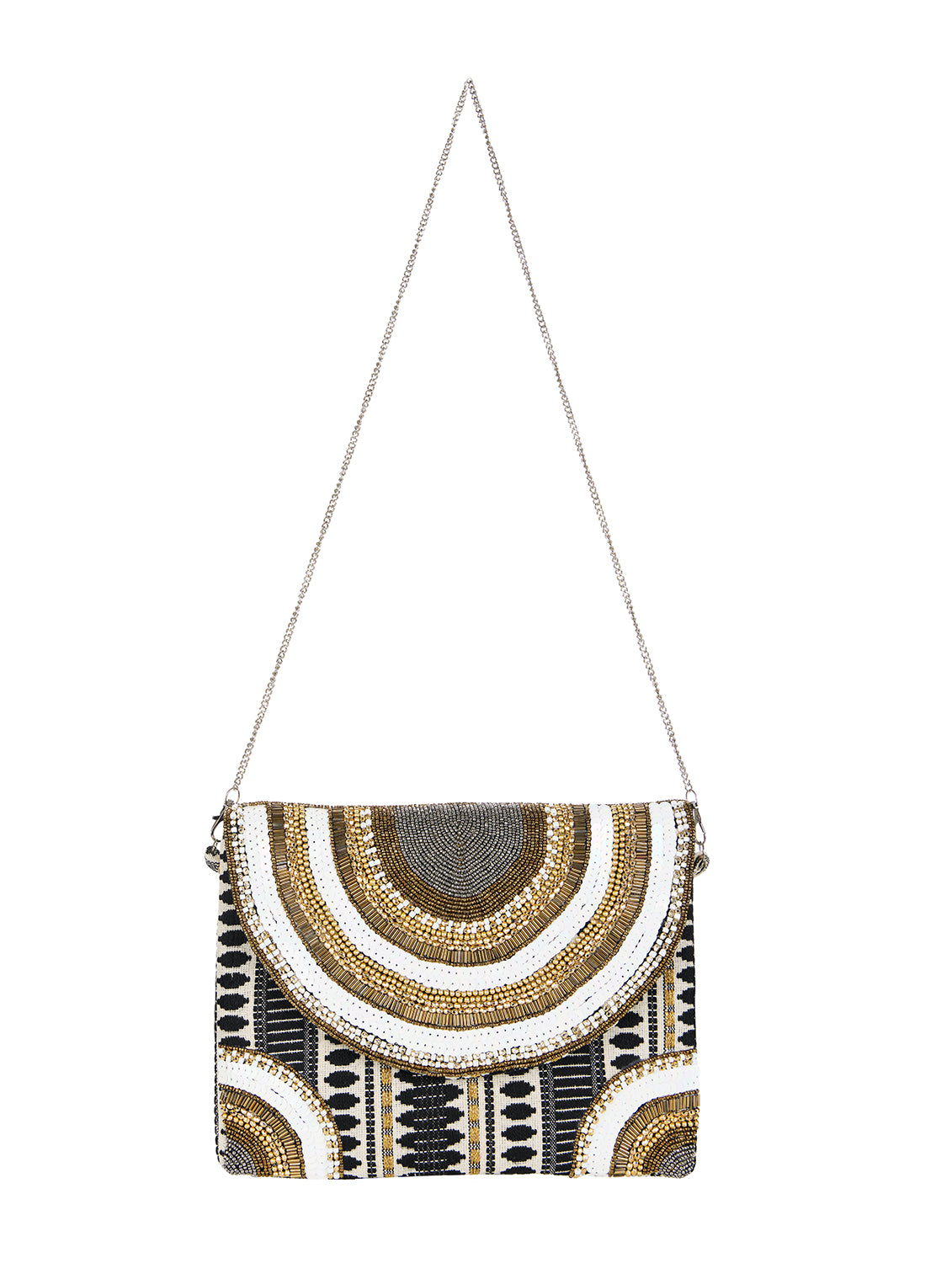 Cleopatra Beaded Convertible Clutch & Crossbody iPad Bag