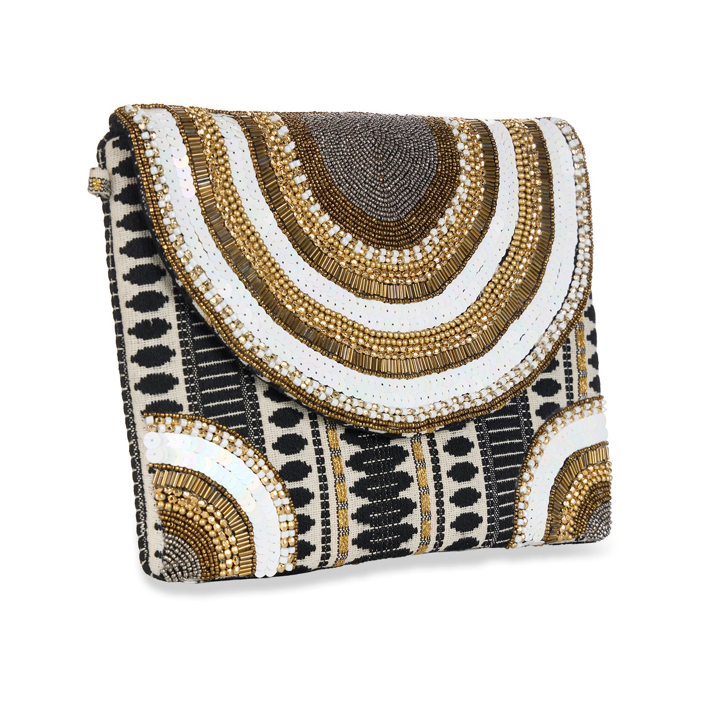 Cleopatra Beaded Convertible Clutch & Crossbody iPad Bag