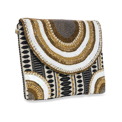 Cleopatra Beaded Convertible Clutch & Crossbody iPad Bag