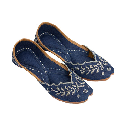 Taj Hand Embroidered Denim Podes