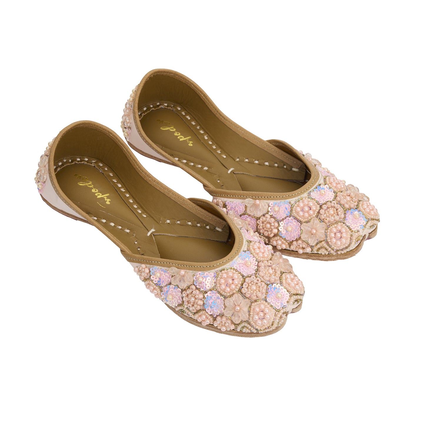 Peachy hive handmade flats