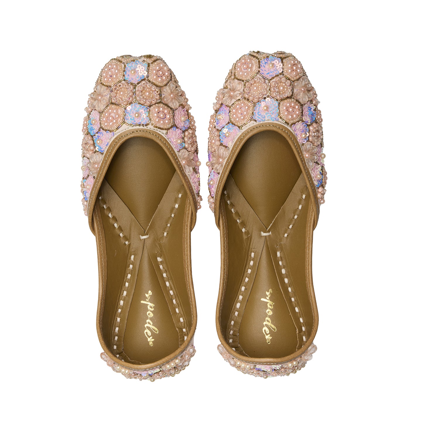 Peachy hive handmade flats