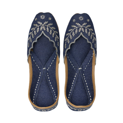 Taj Hand Embroidered Denim Podes