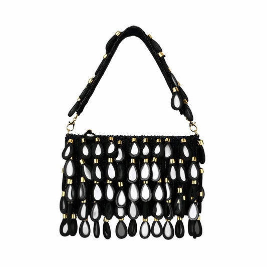 Maharani Black Beaded Shoulder Bag