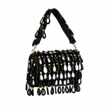 Maharani Black Beaded Shoulder Bag