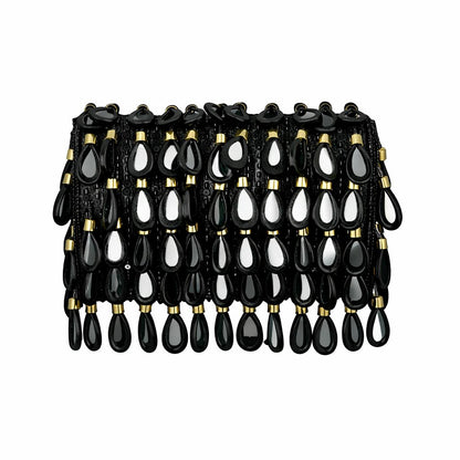 Maharani Black Beaded Shoulder Bag