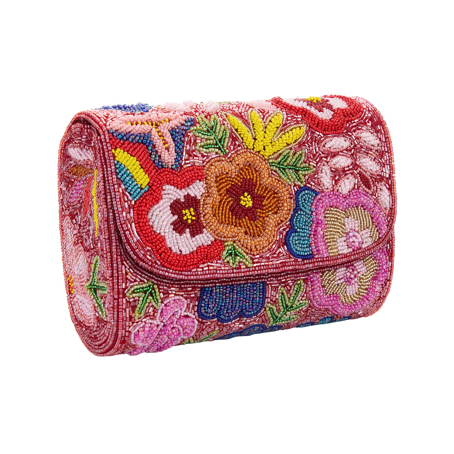 Rosa Beaded Floral Statement Clutch